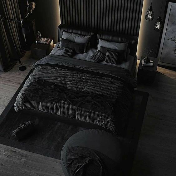 Спальня в чёрном